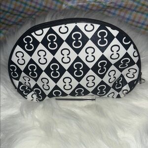 Black and White Patterned Women's Makeup Bag w/makeup All items are NWT or NWOT